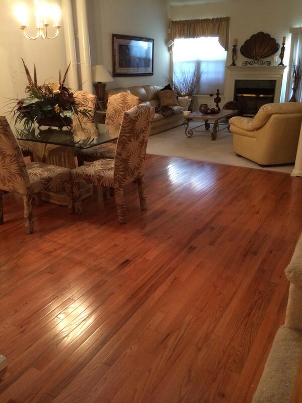 New hardwood floor install .