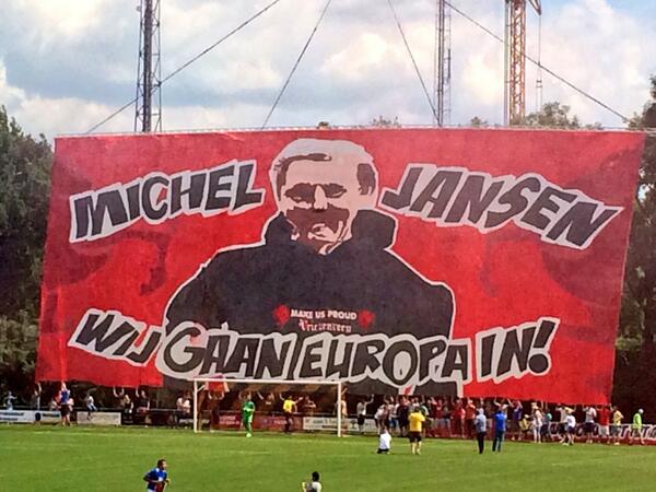 Wat een fantastisch spandoek voor @micheljansen7! Credits voor <a href="/VjenneRednex/">Vjenne-Rednex</a>