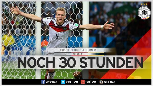 Noch 30 Stunden bis zum großen Finale #GERARG in Rio! #aneurerseite