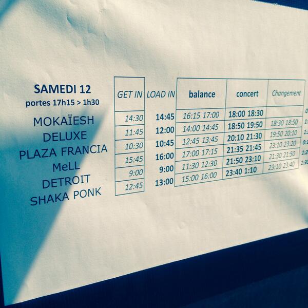Soundcheck time <a href="/francofolies/">Francofolies</a>