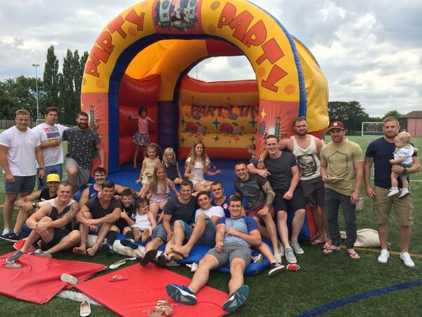 Massive thanks to <a href="/Infowillbounce/">Willbounce</a> 4 supplyin the bouncy castle 4 the <a href="/Saints1890/">St.Helens R.F.C.</a> family fun day, the kids had a blast