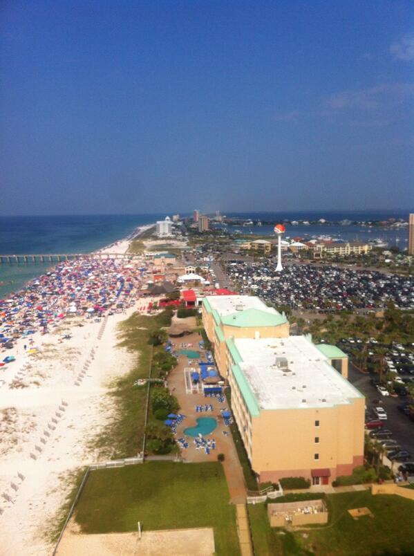 Wow... Look at all the people!!! #blueangels #PensacolaBeach