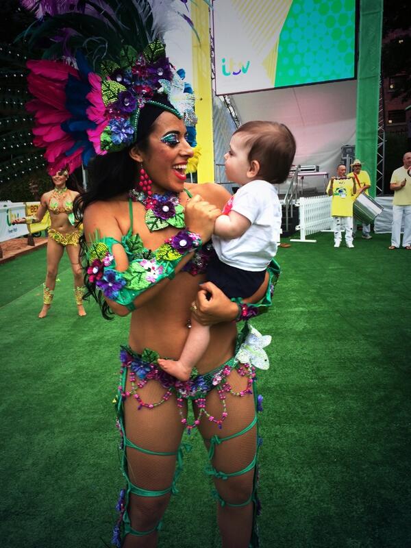 ITVFeverPitch's tweet image. Baby samba time...so cute! #itvfeverpitch