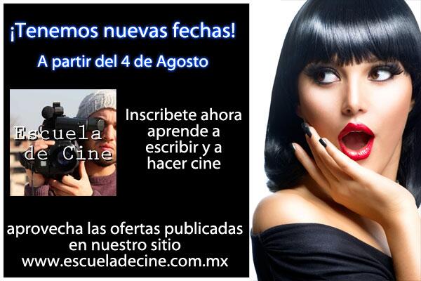 Tenemos nuevas fechas, consúltalas en escueladecine.com.mx, #EscuelaDeCine