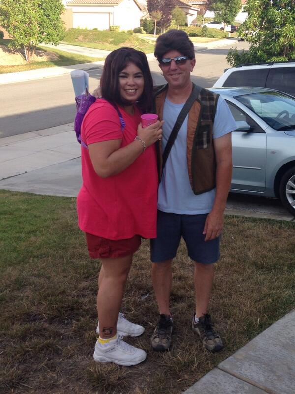 Dora & Diego on their way to fuck shit up at this 40th Birthday Fiesta! #backpackbackpack #swipernoswiping