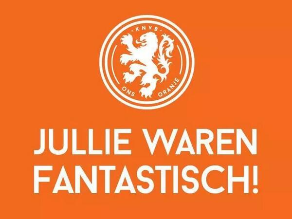 #BRAvsNED Super trots op onze jongens en Louis van Gaal.  Bedankt voor dit mooie toernooi!