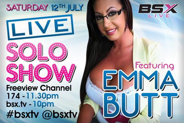 Now watch #BSXTV #Freeview Ch 174 for a #SOLO #SEX show featuring @sexyemmabutt  #LIVE ( PRESS THE RED BUTTON ) http://t.co/fdjNZgJP3V