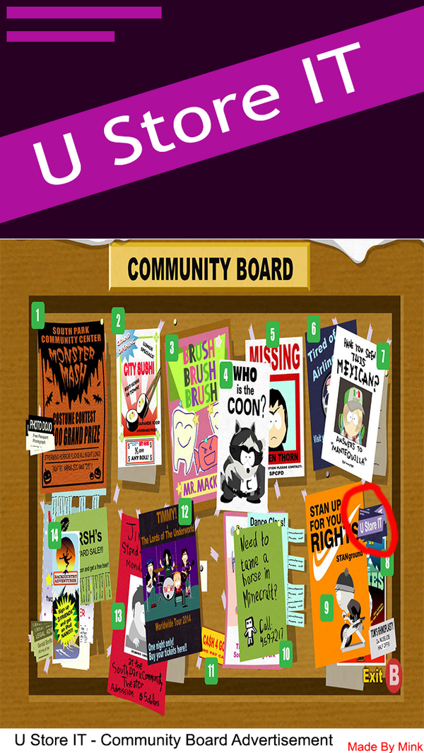 Remake Of the #StickofTruth SouthPark game, from the CommunityBoard.         (U Store IT) 
#SouthPark