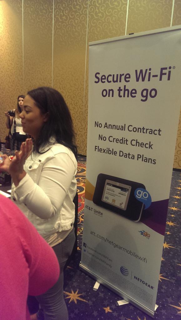 PeterPollock's tweet photo. They're lining up to speak to @KatieMosesPR at #typeadl @NETGEAR #unitepro @WiFiFamily http://t.co/EVEjlgxB4E