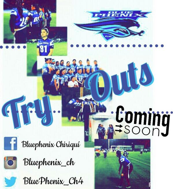 Bluephenix #TryOuts preparate corre la voz!! Coming Soon....