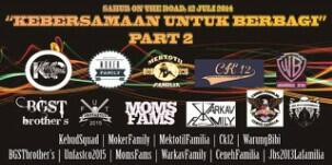 Trima kasih buat semua tongkrongan yang udah ikut ya;) terutama buat om" #KebudSquad