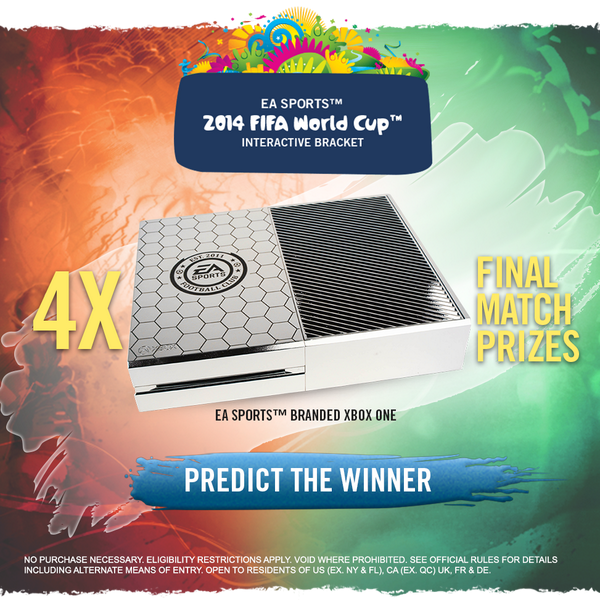 EASPORTSFC's tweet photo. Last chance to make a #WorldCup prediction and enter our prizedraw: http://t.co/7kiyt7ejwv http://t.co/hFqpIs8tOZ