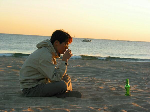 속초해수욕장 ~~혼자 폼잡고~^^