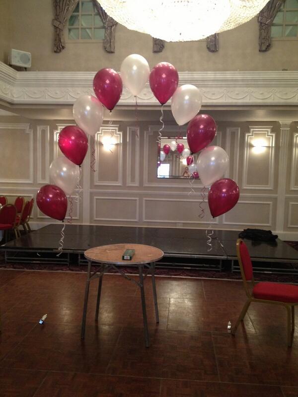 ATballoons's tweet photo. Arch for cake table at the prince regent chigwell http://t.co/VFww56jvzQ