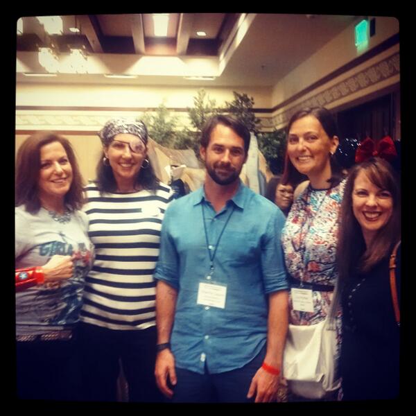 techmama's tweet photo. . @techmama @mhimmelberg @charliecapen @lizz_porter @cambowman celebrating end of great day at #typeadl @Disneyland http://t.co/NWsqqlxvCK