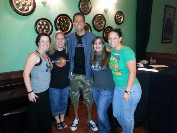 JenBlaze78's tweet image. Yay! Great pic of all of us at #NerdOutpost in Austin, TX! @ZacharyLevi @cnangel4ever @daisycakes4 ❤️