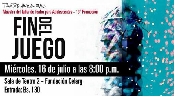 ginevir's tweet photo. ♠ @JuniorAlvareez_ las BuenasVibras también están en el #CELARG con #FinDelJuego Y disfruta del buen Teatro! ☺☹ http://t.co/a241pawy66