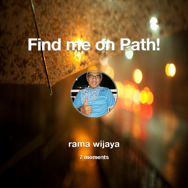 Find me on #Path now! Go to: path.com! #thepersonalnetwork