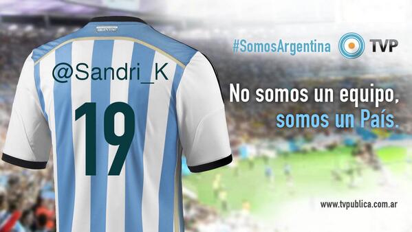 CanalSieteOk's tweet photo. @Sandri_K sigamos alentando a @Argentina. Ponete tu camiseta #ARG19 http://t.co/GBt0isIsaI