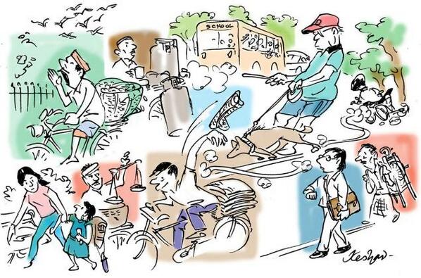 the_hindu's tweet photo. Watching life go round - http://t.co/xLkmvDncZF http://t.co/eqAcaEt54Y