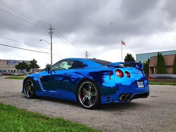 CauseWeDrive's tweet image. Blue chrome GTR