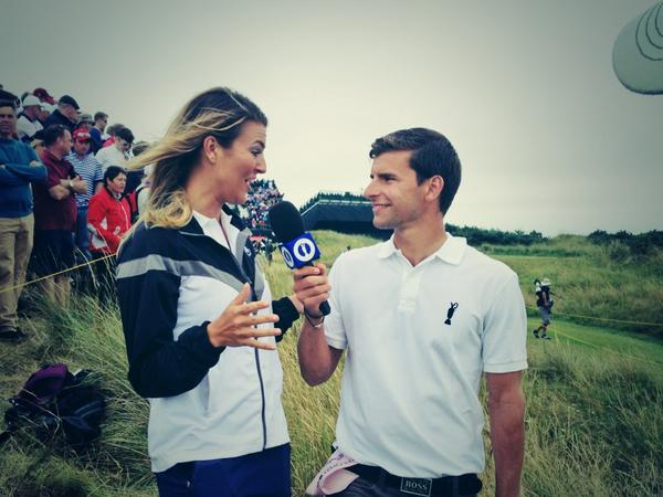TheOpenLive's tweet image. TV: @Amanda_Balionis &amp;amp; @AdamHuntSport see @TheSergioGarcia try to save par on the 13th. #TheOpen