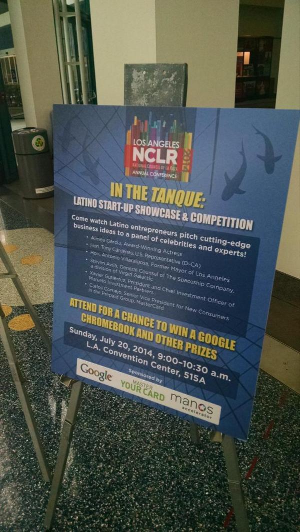 HectorMujicaFL's tweet image. Come join us this morning and hear from #ManosAccelerator and @google about entrepreneurship #NCLR14