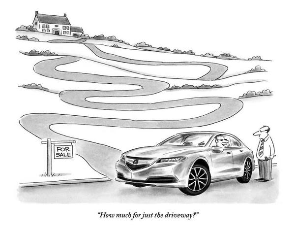 Acura's tweet photo. It's that kind of thrill. - brought to you by @NewYorker Cartoonist Christopher Weyant and #thenewtlx (1/12) http://t.co/6Zai7RQC6L