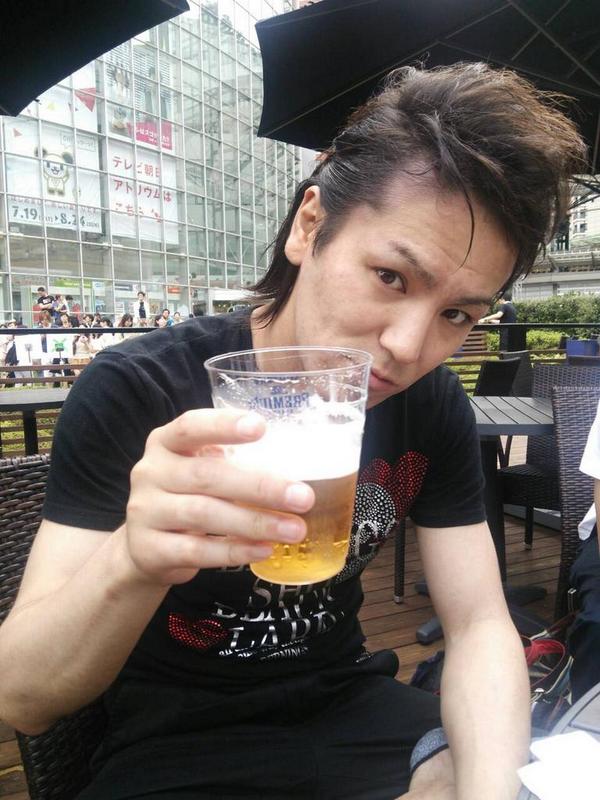 50TAライブ終わってからの、乾杯！最高に熱いなったぜ！ ビール最高(^_^)v