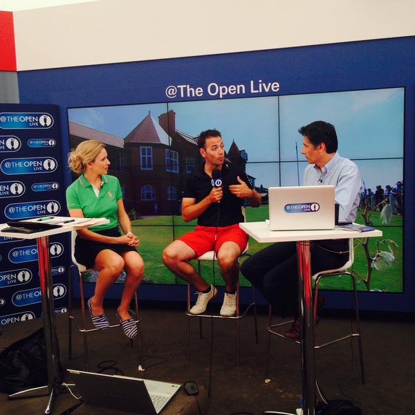 TheOpenLive's tweet image. TV: Nick Dougherty with us in the studio discussing Rory's lead on the final day of #theopen