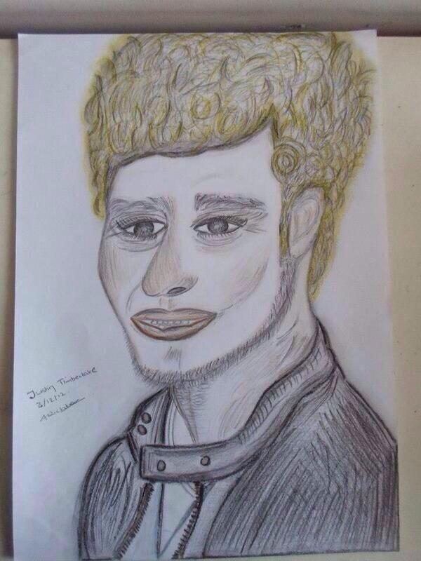 PatStevens69's tweet photo. my portrait of justin timberlake x rt if you think it looks like him xx http://t.co/r4fYtIcYc4