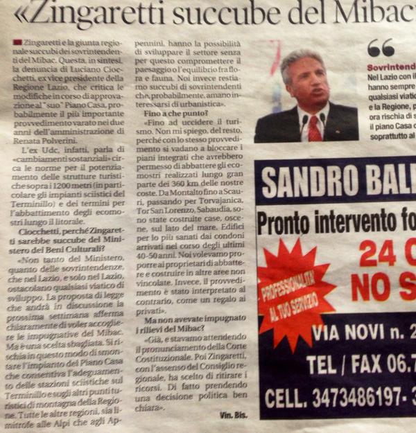 LCiocchetti's tweet photo. @LCiocchetti: 20/07/2014 leggi la mia intervista su il tempo di questa mattina. Buona domenica a tutti. http://t.co/kh23Gzk55a