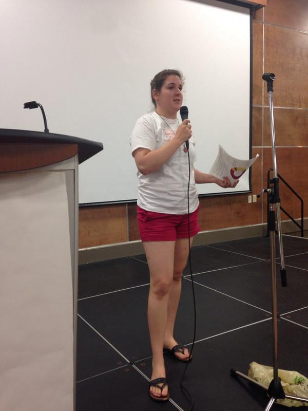 ShineramaATL's tweet photo. 1.3 million dollars has been raised by the East Coast #shinerama schools in five years. Presentation by @saraglover1 http://t.co/7fP1mGBRHf