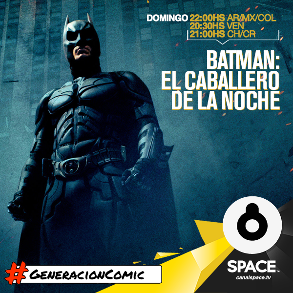 canalspace's tweet photo. Hoy se pone serio #BATMAN: EL CABALLERO DE LA NOCHE con la #GeneracionCOMIC (22Hs AR/CO/MX – 20:30Hs VE – 21Hs CH/PR) http://t.co/n944AjT1KM