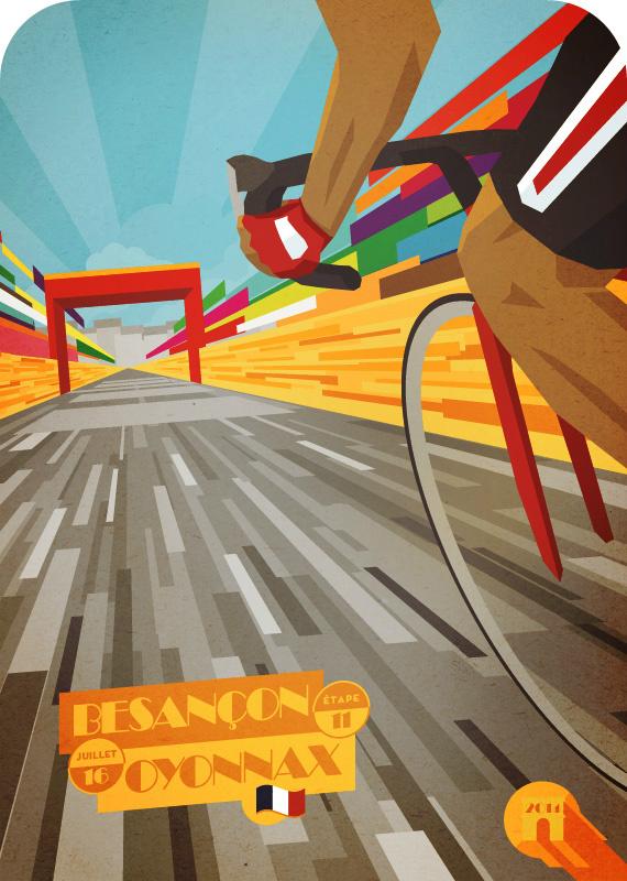 More of Bruce Doscher's iconic prints from this years #TdF are available here: bit.ly/2014tdf