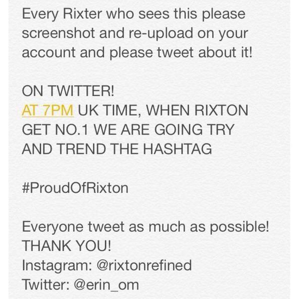 RixtonAtlanta's tweet image. #ProudOfRixton let's do this