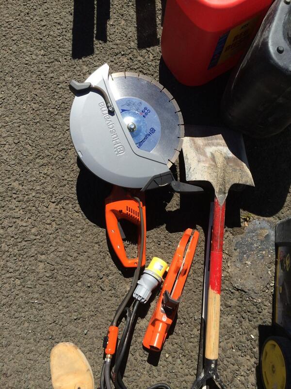 PGContracts's tweet photo. Our latest tool purchase - electric wet saw - perfect for sales floor drainage on retail projects http://t.co/qKwARjMdG3
