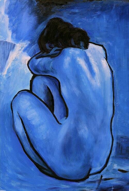 marioandreolini's tweet photo. 1902,Picasso,Blue Nude http://t.co/L3uklui8Cn