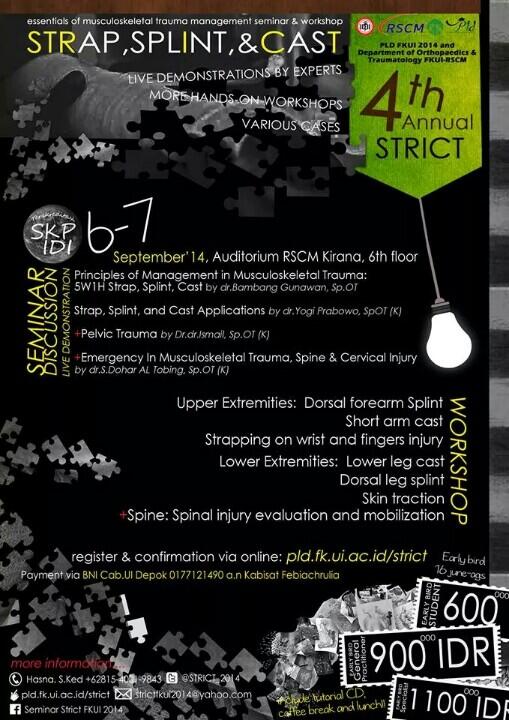 STRICT_2014's tweet photo. STRICT2014 hadir dg materi dan workshop yang seru!Yg ingin belajar strap, splint,cast ikutan yuk @arisrmd http://t.co/Vil9Srt9Gu