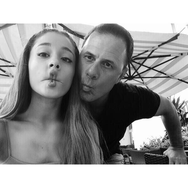 lovinggrandee's tweet photo. Ariana and her Dad ❤😍😊 http://t.co/ZafggzAIon