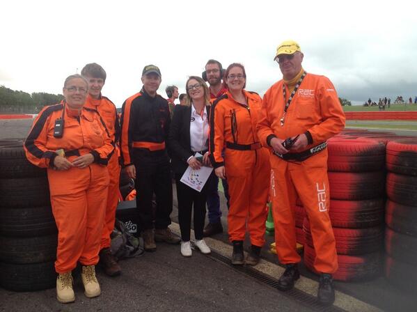 FormulaStudent's tweet image. The marshals at Carters are ready for the day #FS2014 #endurance