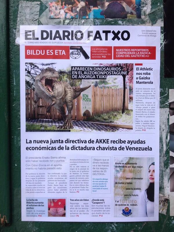 DVren kazetaritza negargarria barregarri bihurtu dute añorgatarrek ere. Zorionak eta ondo pasa!