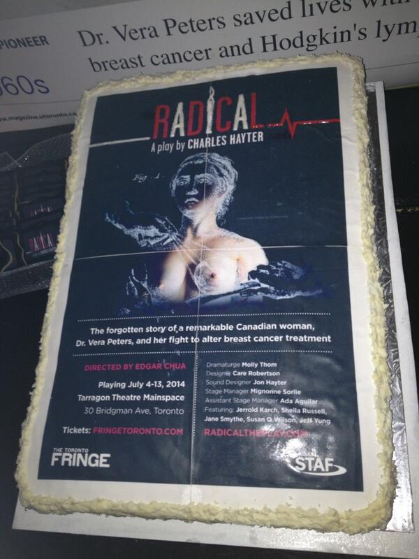 Kalen_Ingram's tweet photo. Cast, family and friends party for @RadicalThePlay Check out the cake! http://t.co/yMg88Y26E2