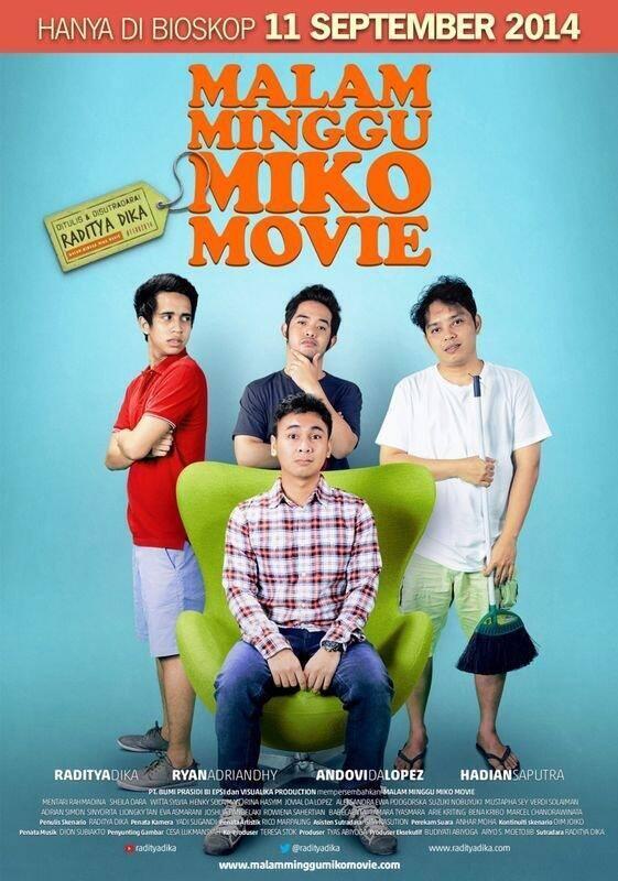 flickmagazine's tweet photo. Poster terbaru untuk 'Malam Minggu Miko Movie' yang siap hadir di bioskop mulai 11 September 2014/ http://t.co/MDRbfqUkkr