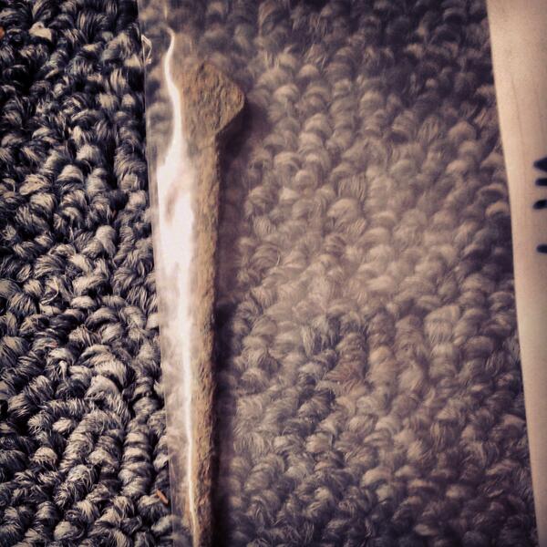 oakingtondig's tweet image. Ring and dot design on one of our copper alloy pins #oakingtondig