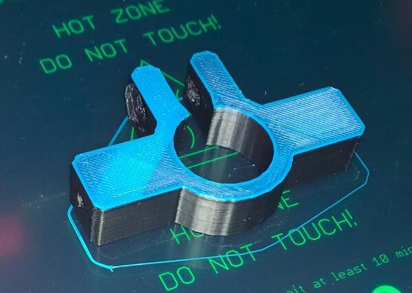 3d printed this bracket for baskets on the bike. #Abstract2Actual in 1:35