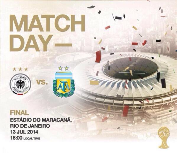 Few hours to the final! ⚽️🎉