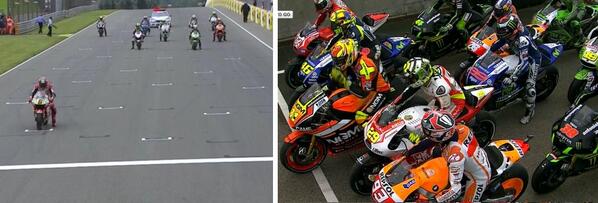 MotoStats's tweet photo. #MotoGP Una salida histórica... http://t.co/vZ6bJqtuqb