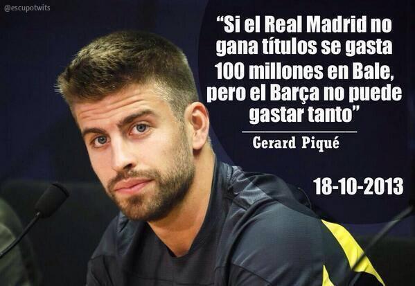 FranJGN19O5's tweet photo. LSuarez + Neymar: ‘debacle’ :237 Millones.
Cristiano + Bale: ‘La Décima’ :195 Millones. http://t.co/u5VlgCsZNq
