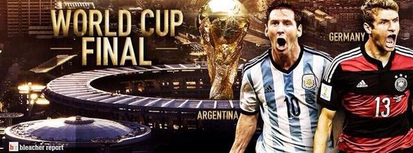 FootbalIVertex's tweet photo. World Cup final today ⚽️🏆

#ARG vs #GER

RT For #GER 
FAV For #ARG http://t.co/gnqiEbXmGc